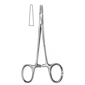 Halsey Needle Holder smooth 13cm (09-256-13)